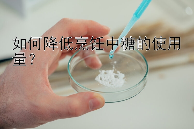 如何降低烹饪中糖的使用量？