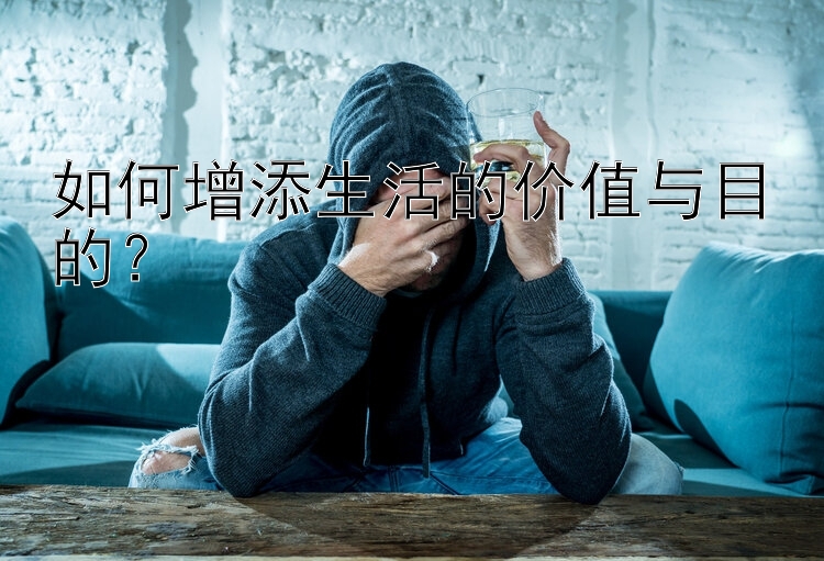 如何增添生活的价值与目的？